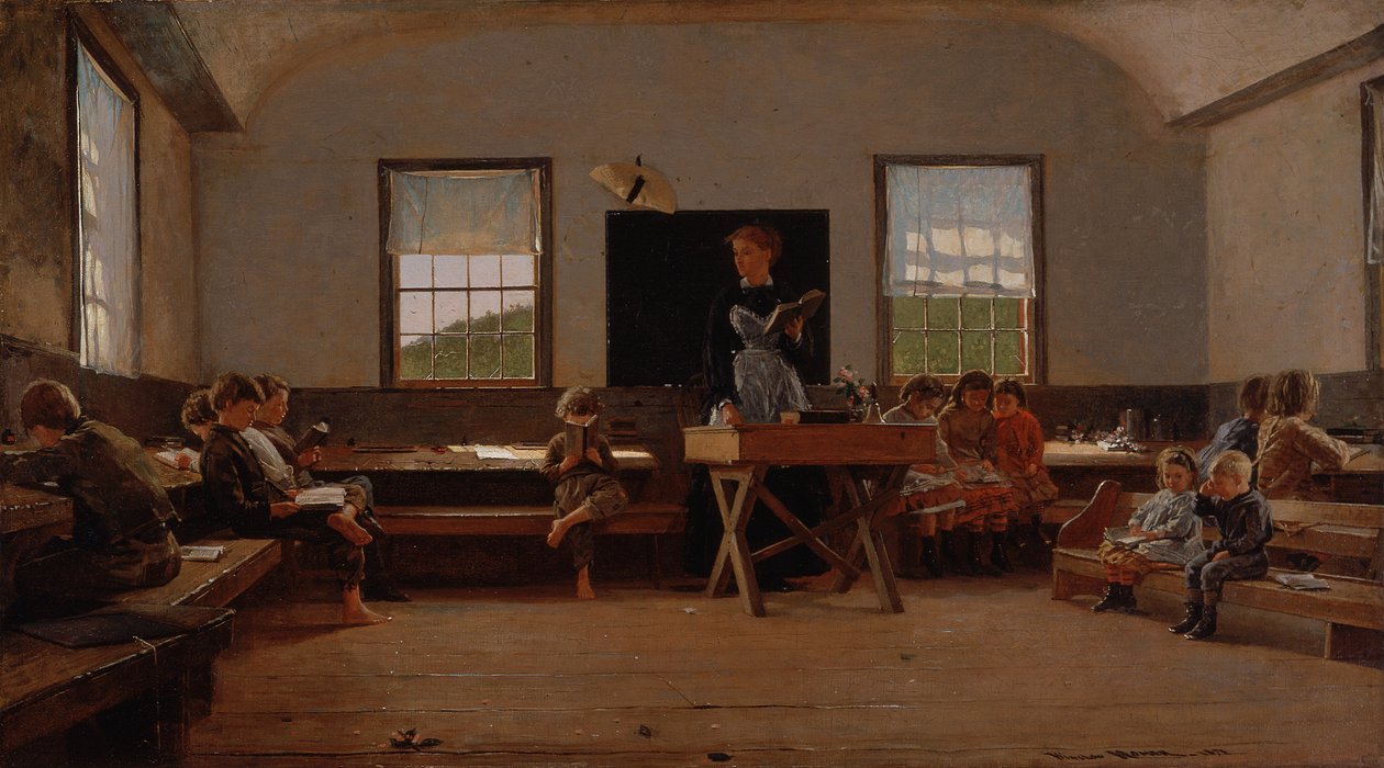 De plattelandsschool door Winslow Homer