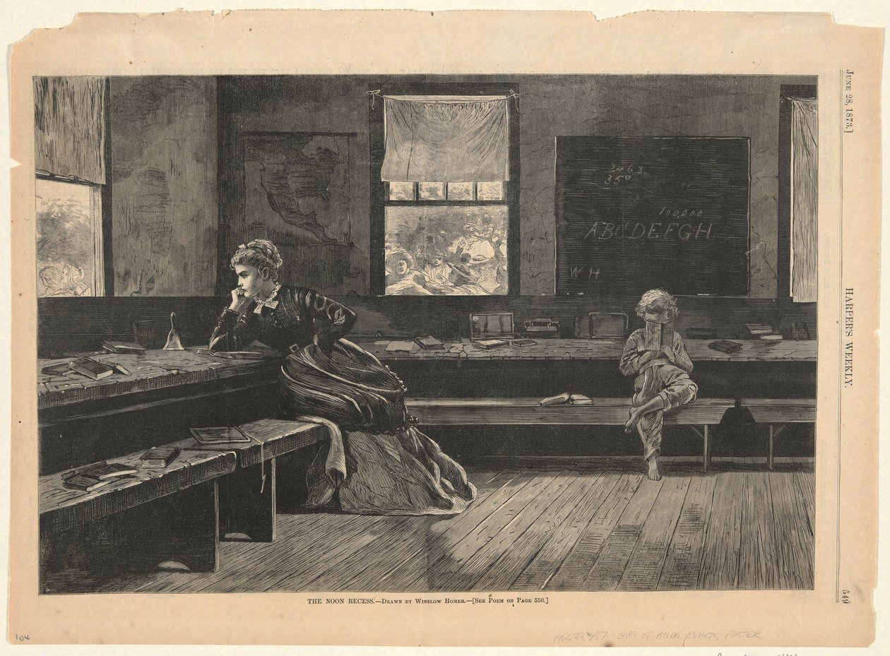 De middagpauze, uit Harper door Winslow Homer