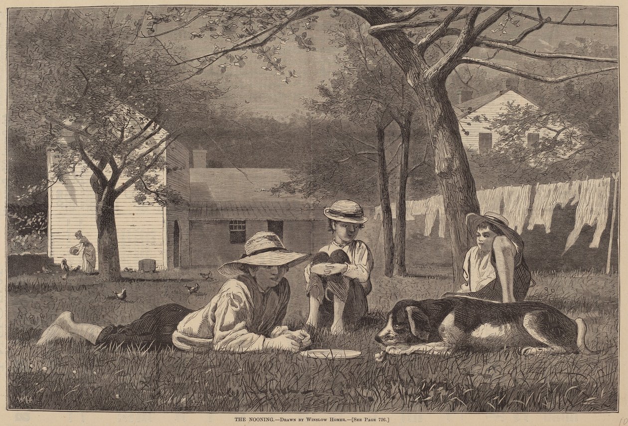 De middagpauze door Winslow Homer