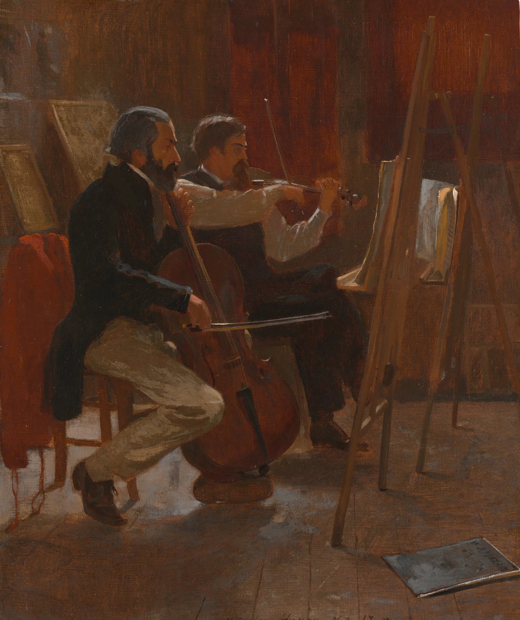 Het Atelier, 1867 door Winslow Homer