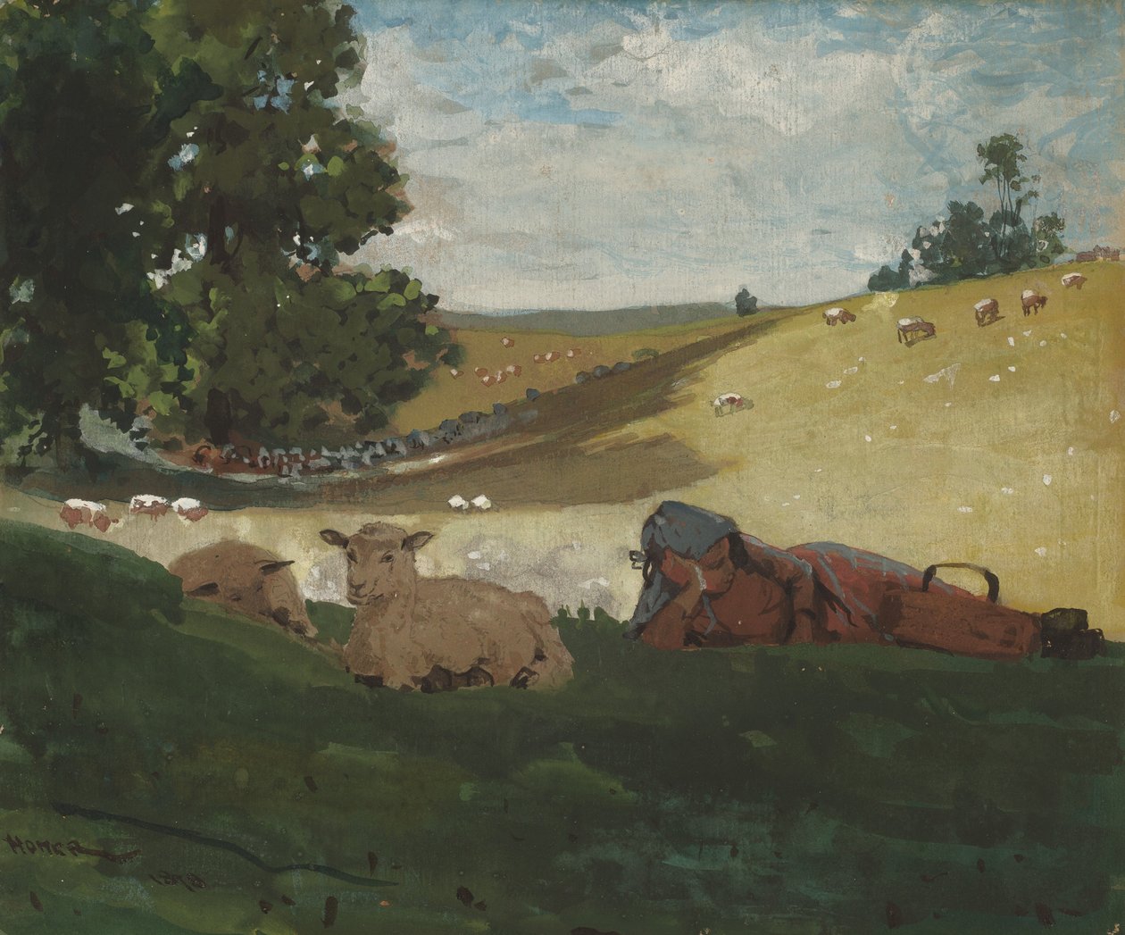 Warme Middag door Winslow Homer