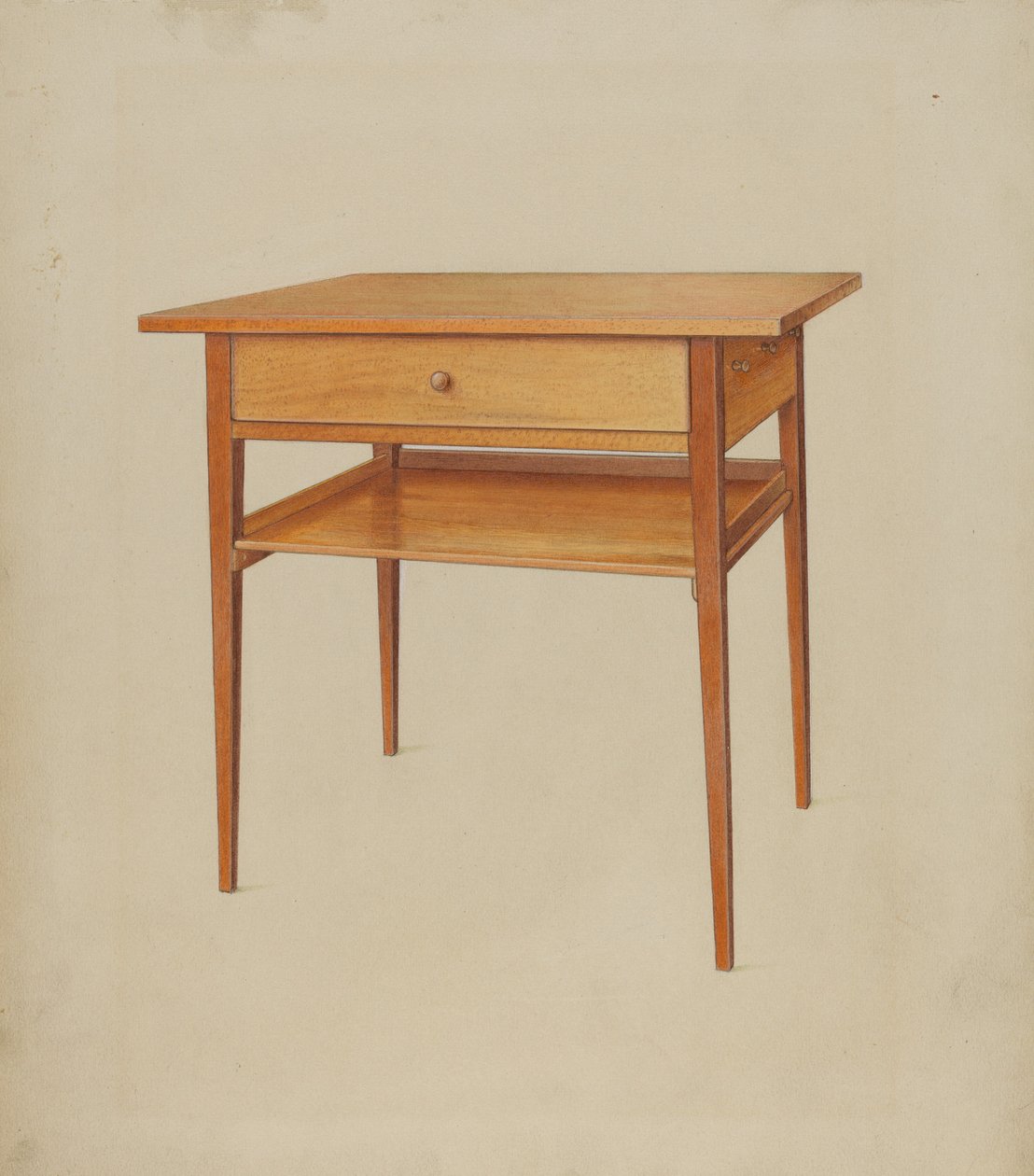 Shaker tafel, 1937 door Winslow Rich