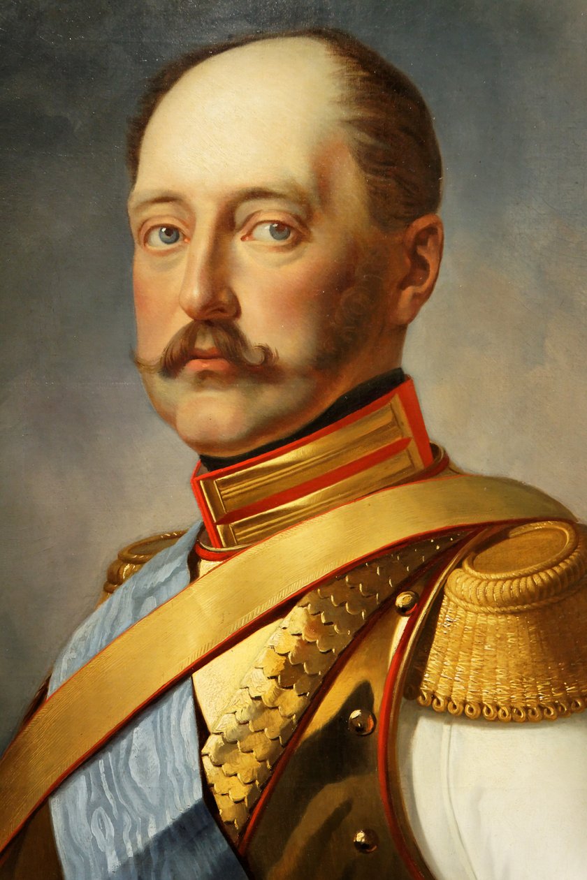 Portret van Nicolas 1er (detail) door Wladimir Swertschkoff