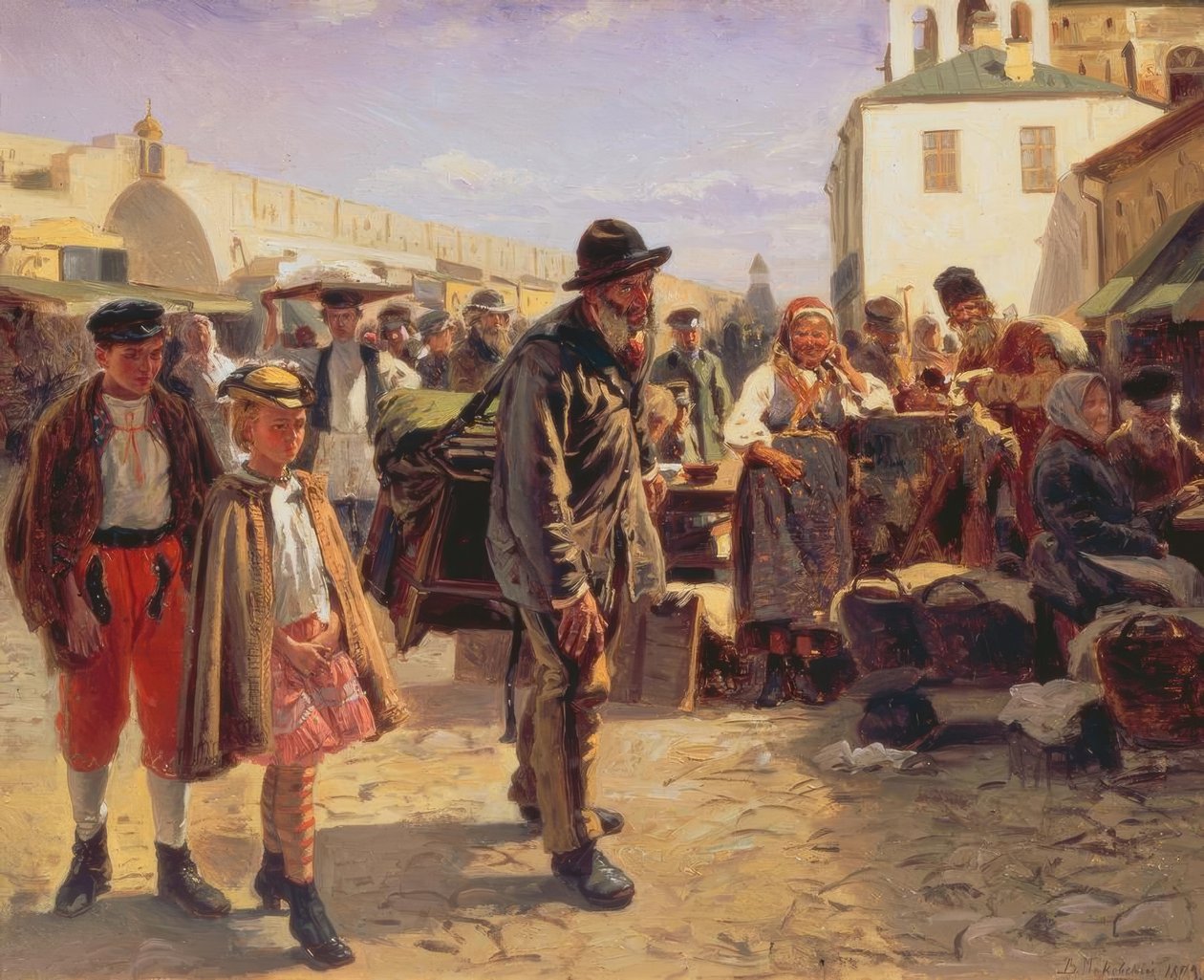 De Draaiorgelman door Wladimir Jegorowitsch Makowski