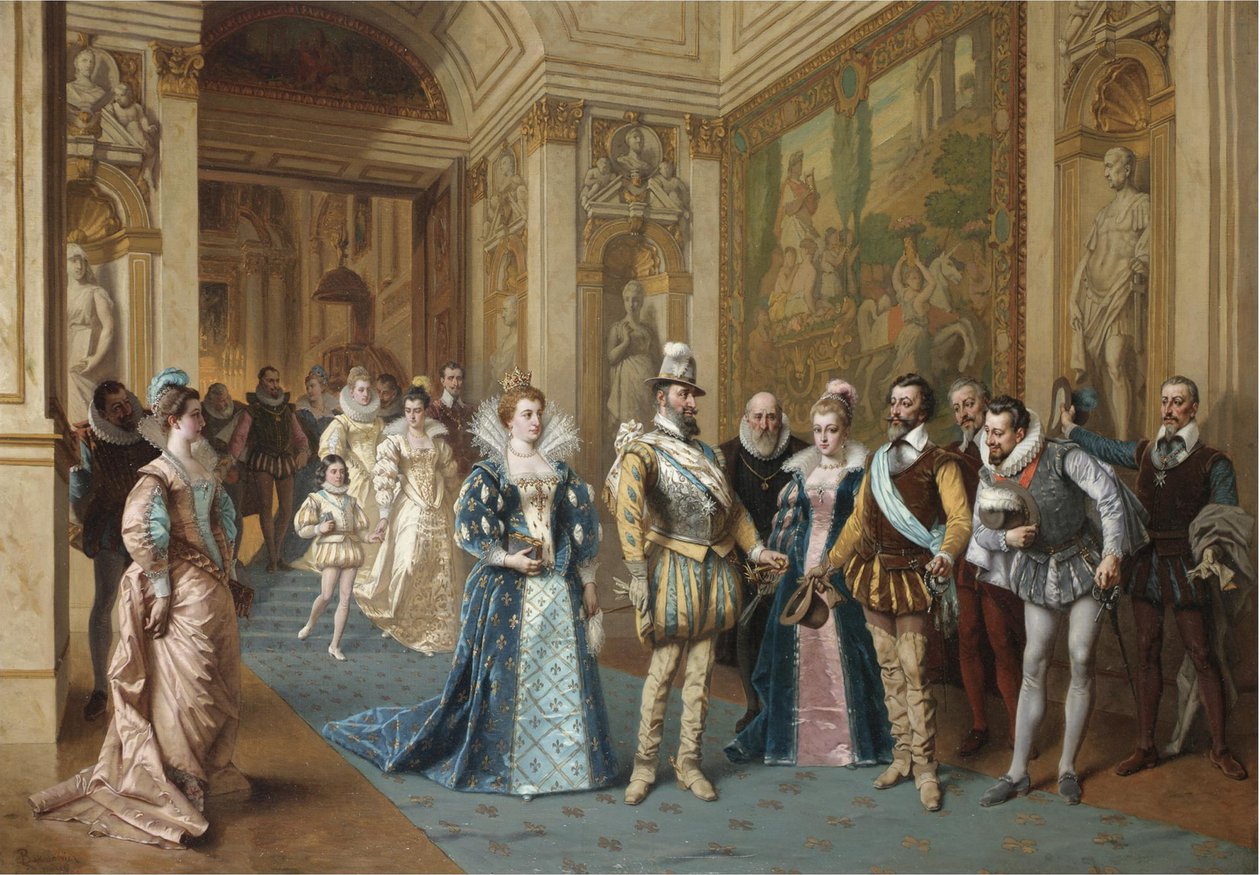 Hendrik IV en Marie de Médicis door Wladyslaw Bakalowicz