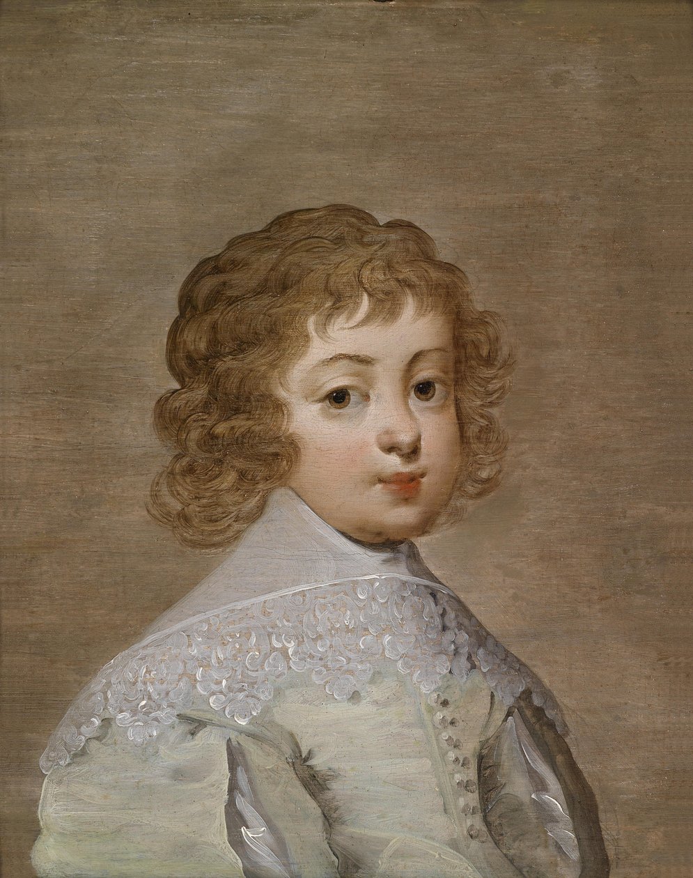 Portret van een jongen door Circle of Anthony van Dyck