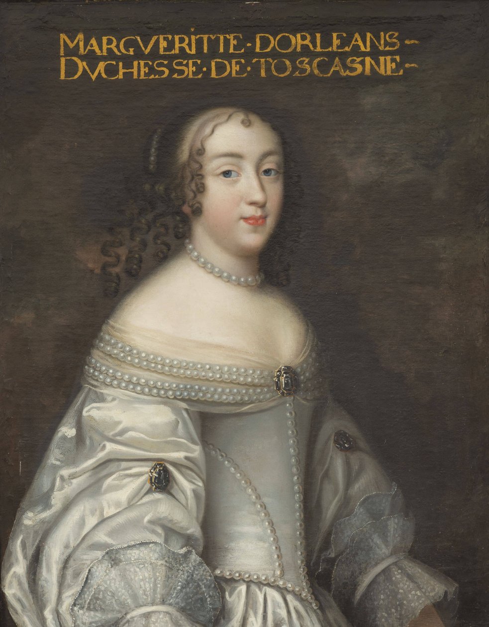 Marguerite Louise de Bourbon-Orléans, Groothertogin van Toscane (1645-1721) door Workshop of Charles Beaubrun