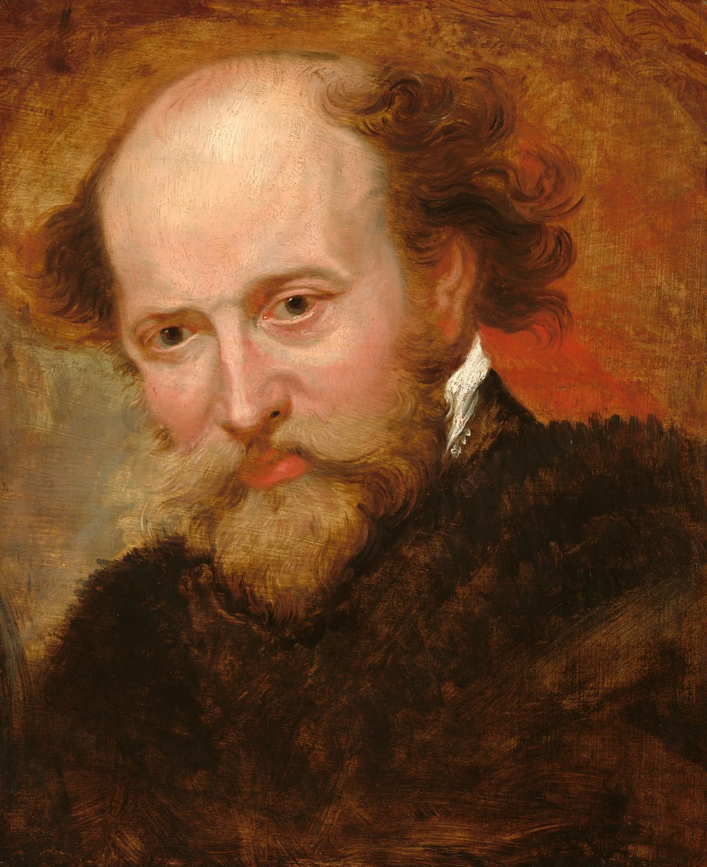 Portret van Peter Paul Rubens door Workshop of Peter Paul Rubens