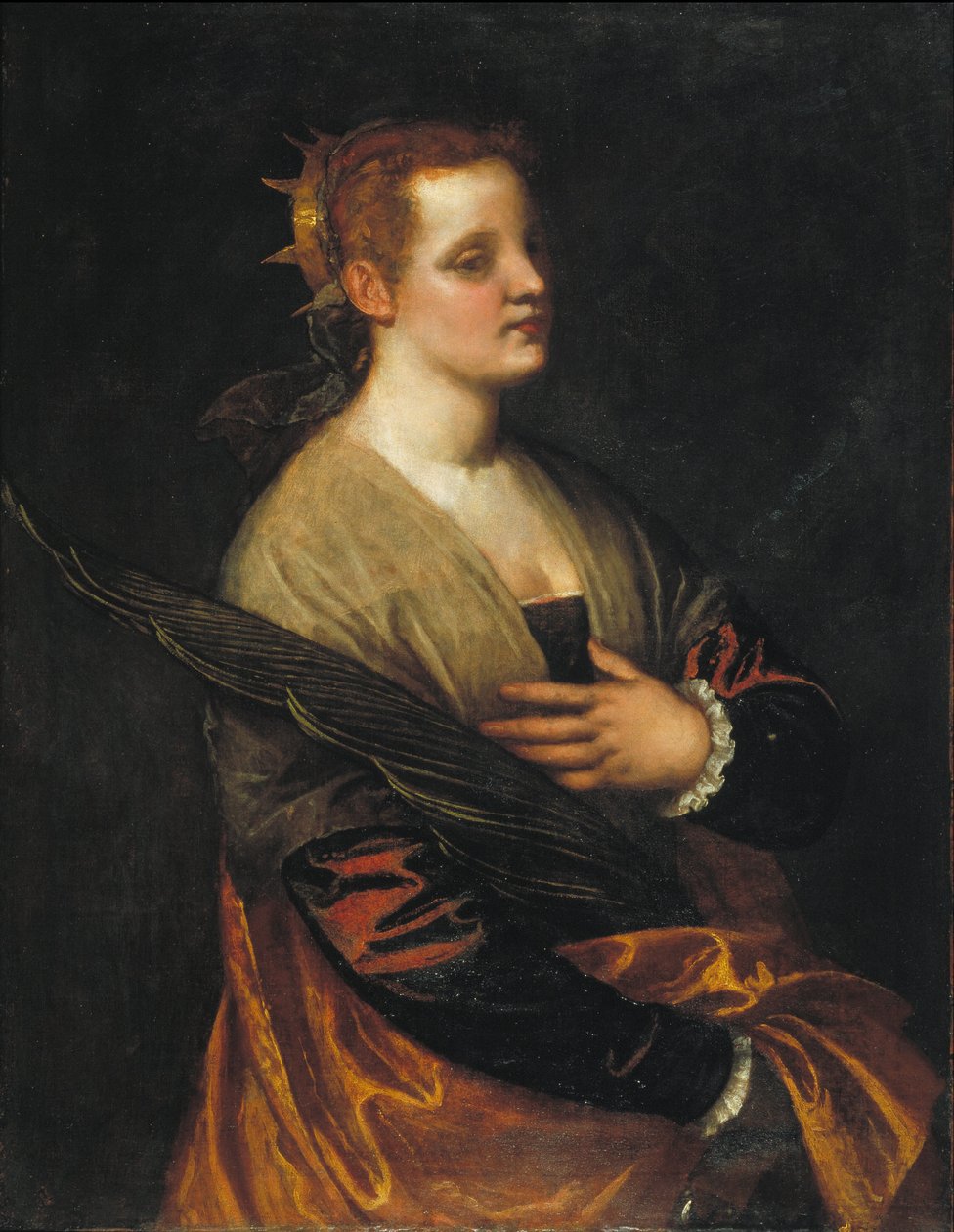 Sint Catharina door Workshop of Paolo Caliari