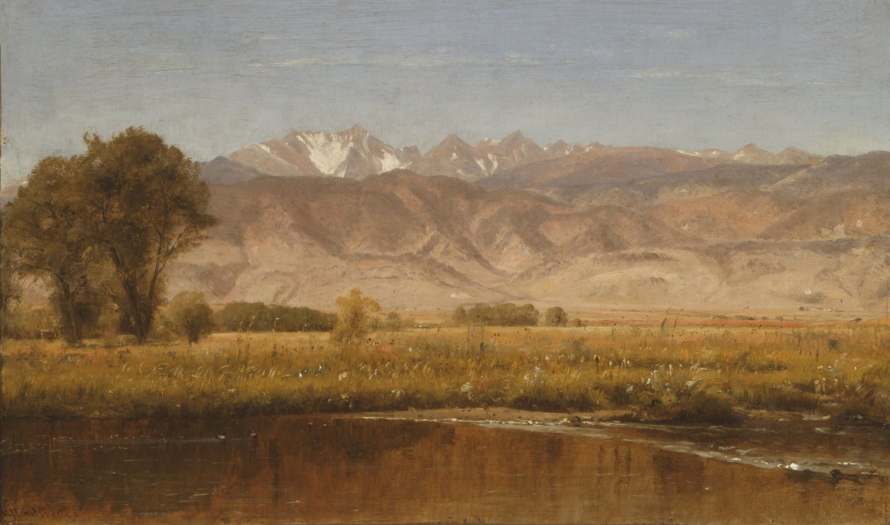 Voetheuvels Colorado door Worthington Whittredge