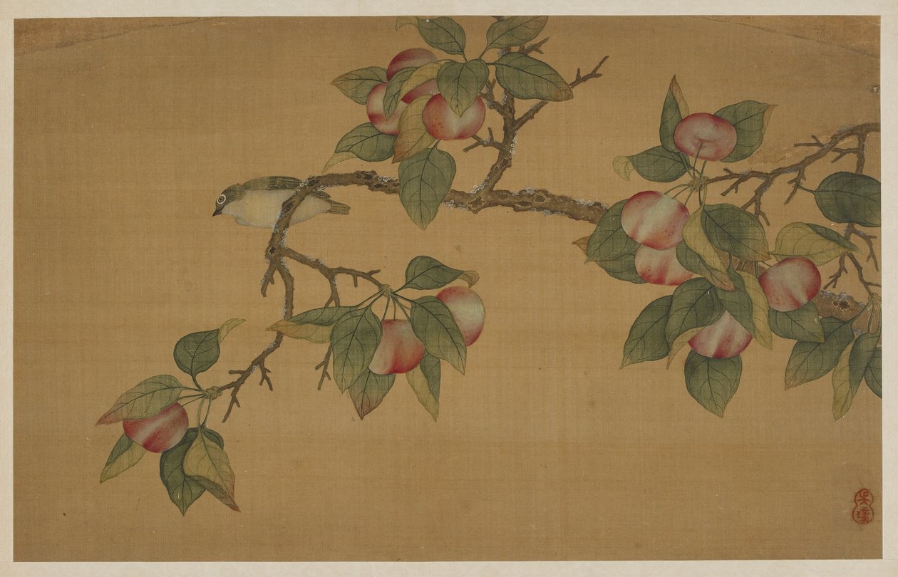 Vogel en Fruit door Wu Zhang