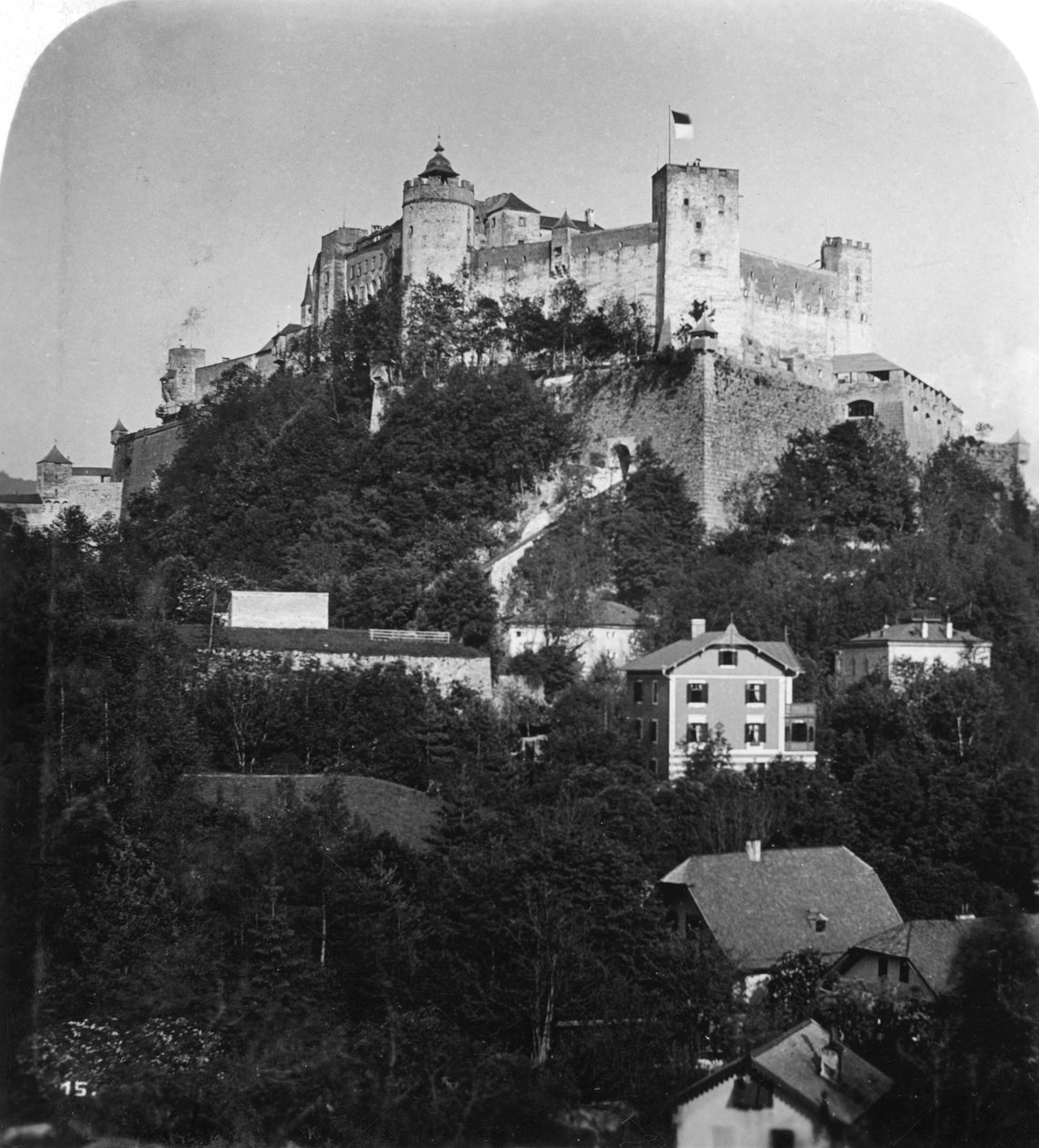 Festung Hohensalzburg, Salzburg, Oostenrijk, ca. 1900 door Wurthle and Sons