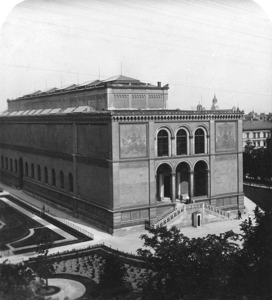 De Neue Pinakothek, München, Duitsland, ca. 1900 door Wurthle and Sons