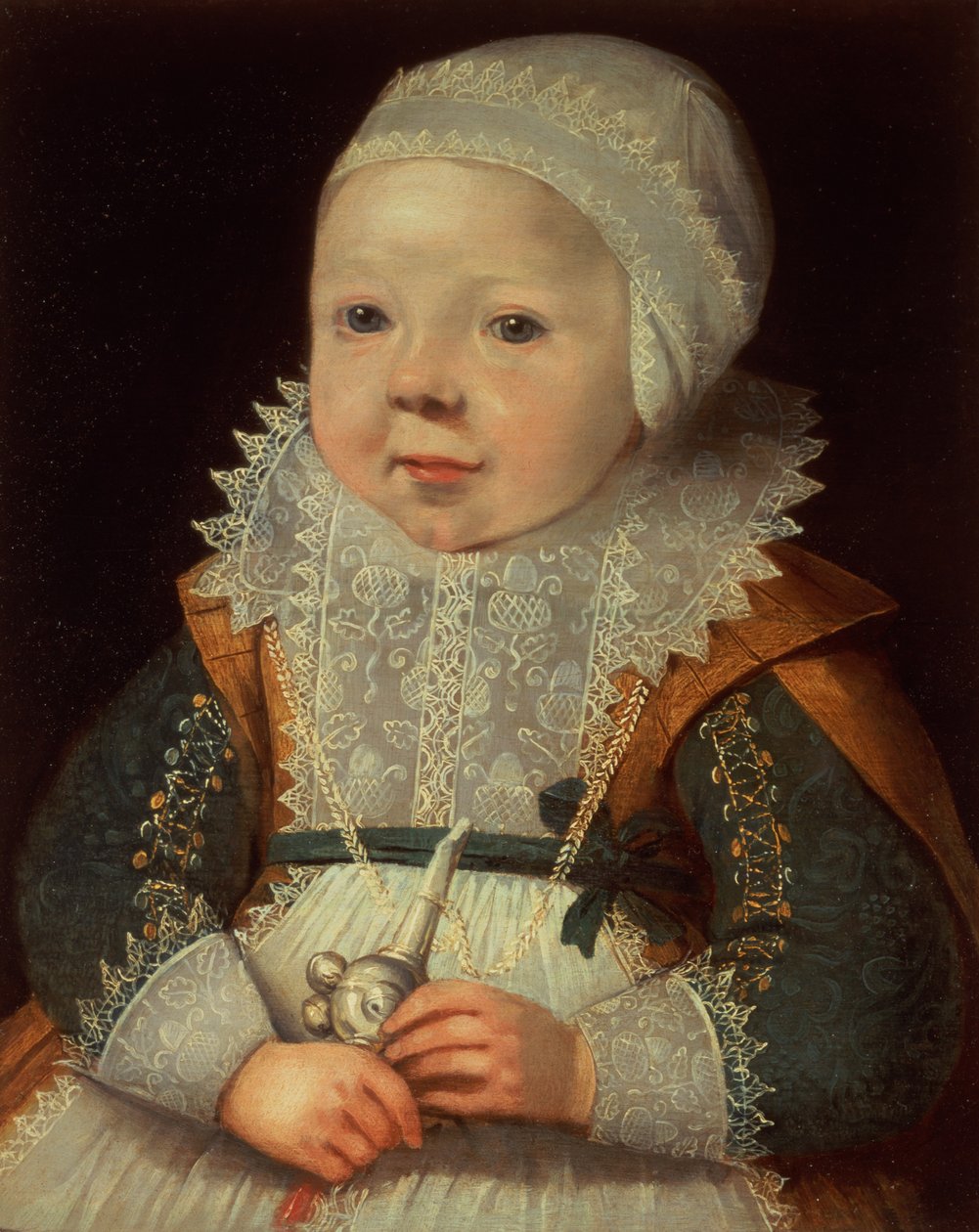 Portret van een Kind door Wybrand Simonsz. de Geest