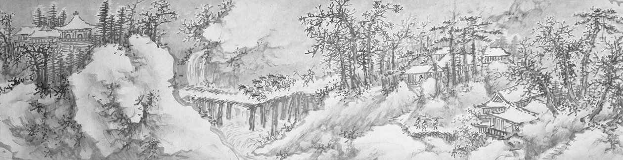 Winterlandschap door Xie Shichen