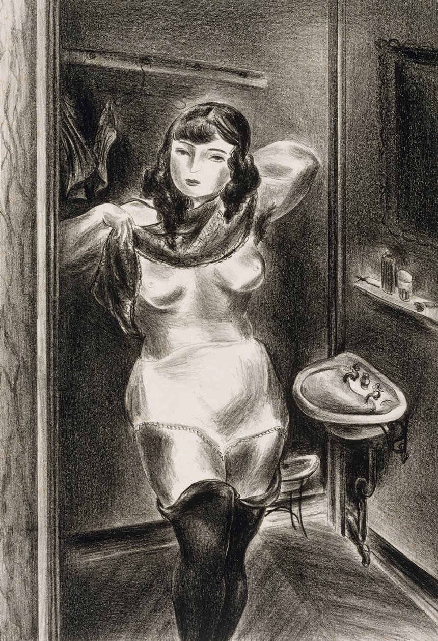 Dressing door Yasuo Kuniyoshi
