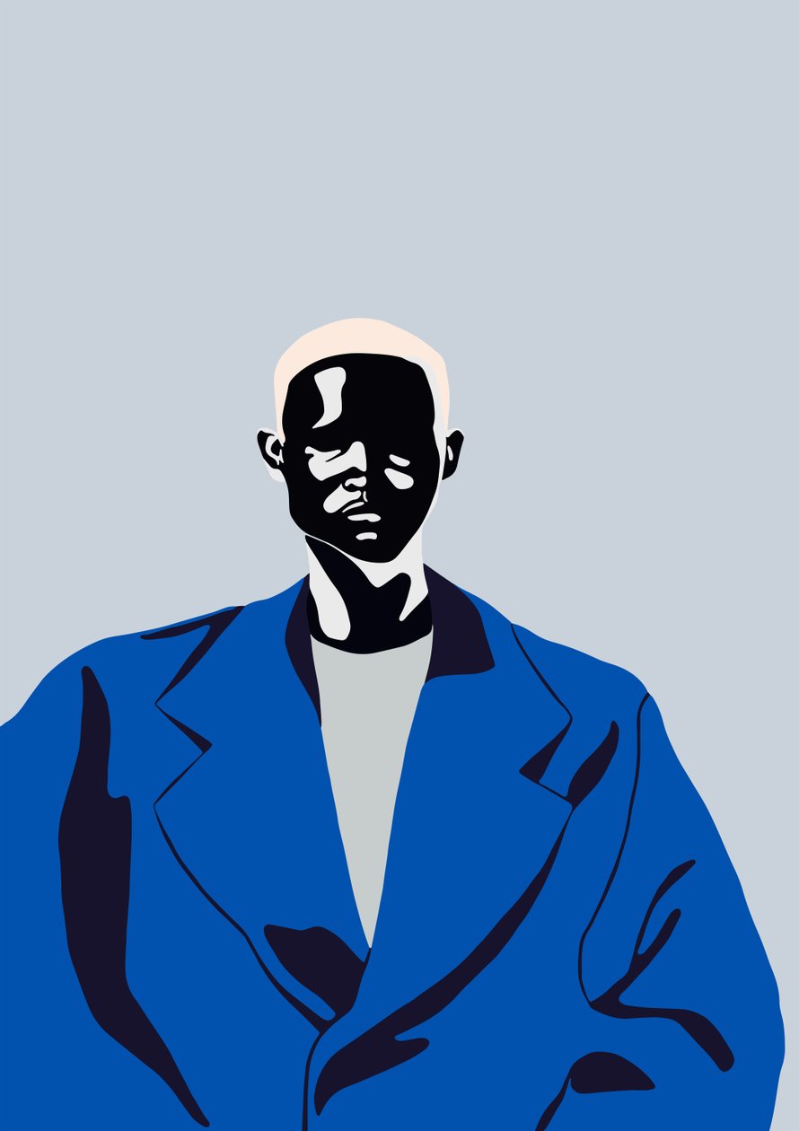 Blauwe Jas door Yi Xiao Chen