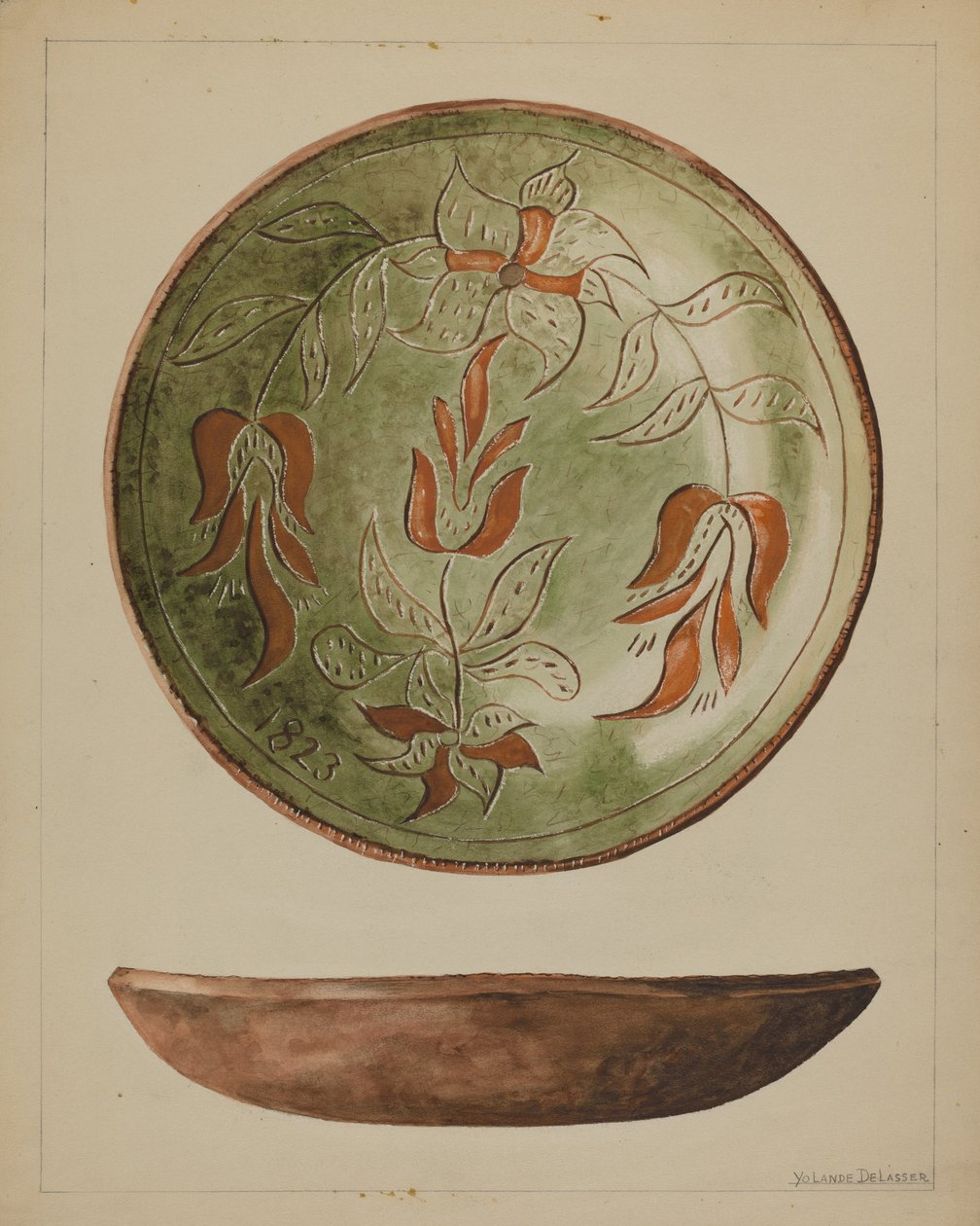 Duitse Bord, ca. 1936 door Yolande Delasser