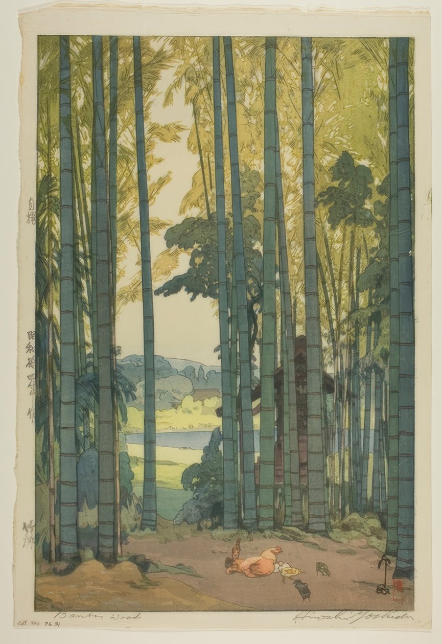 Bamboebos door Yoshida Hiroshi