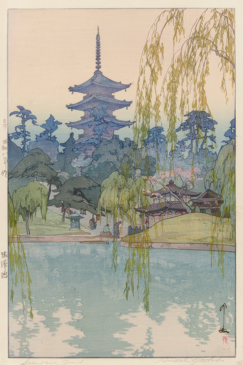 De Sarusawa-vijver door Yoshida Hiroshi