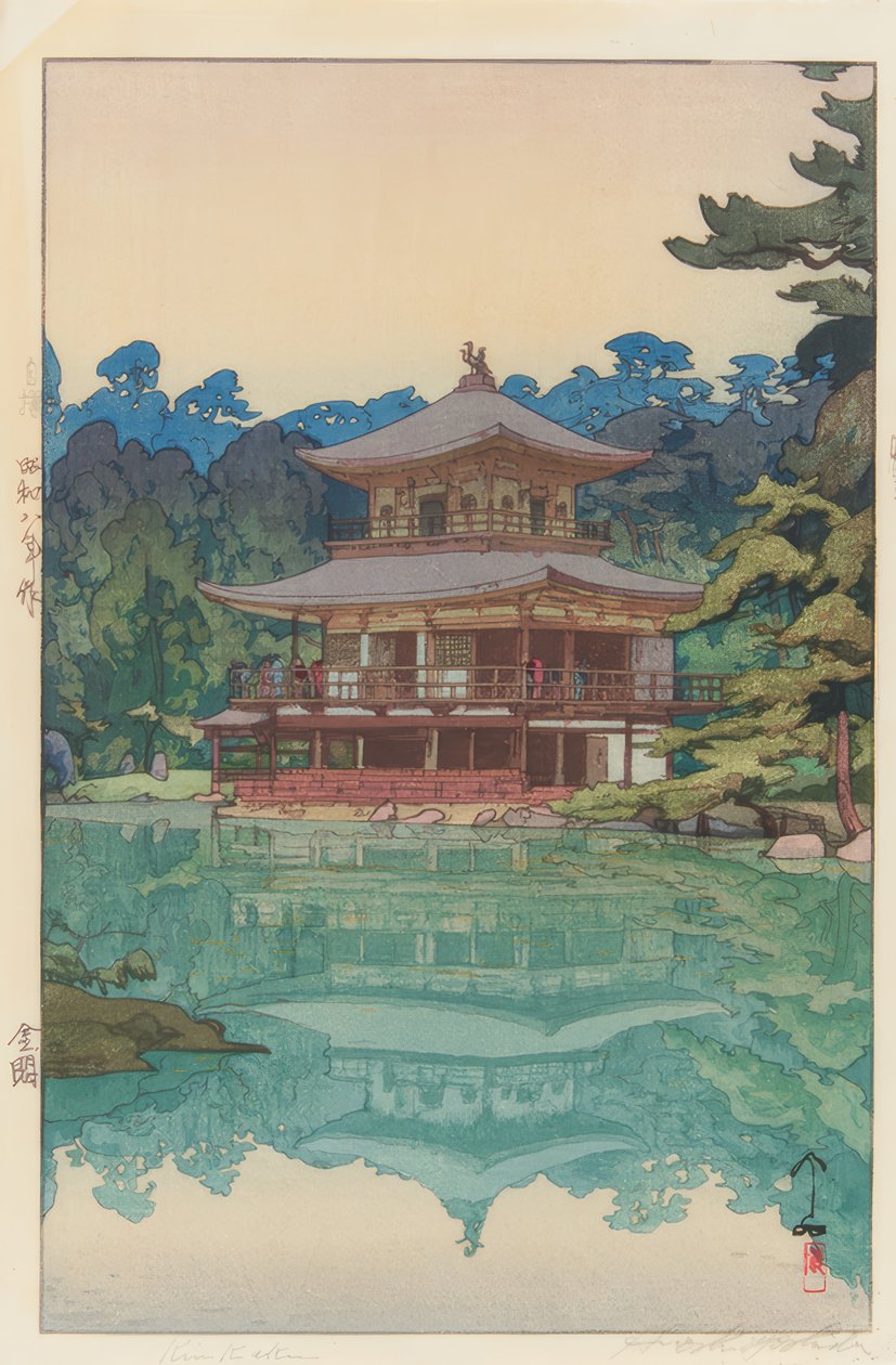 Gouden paviljoen door Yoshida Hiroshi