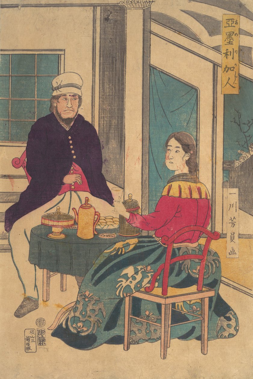 Amerikajin, 1862 door Yoshikazu