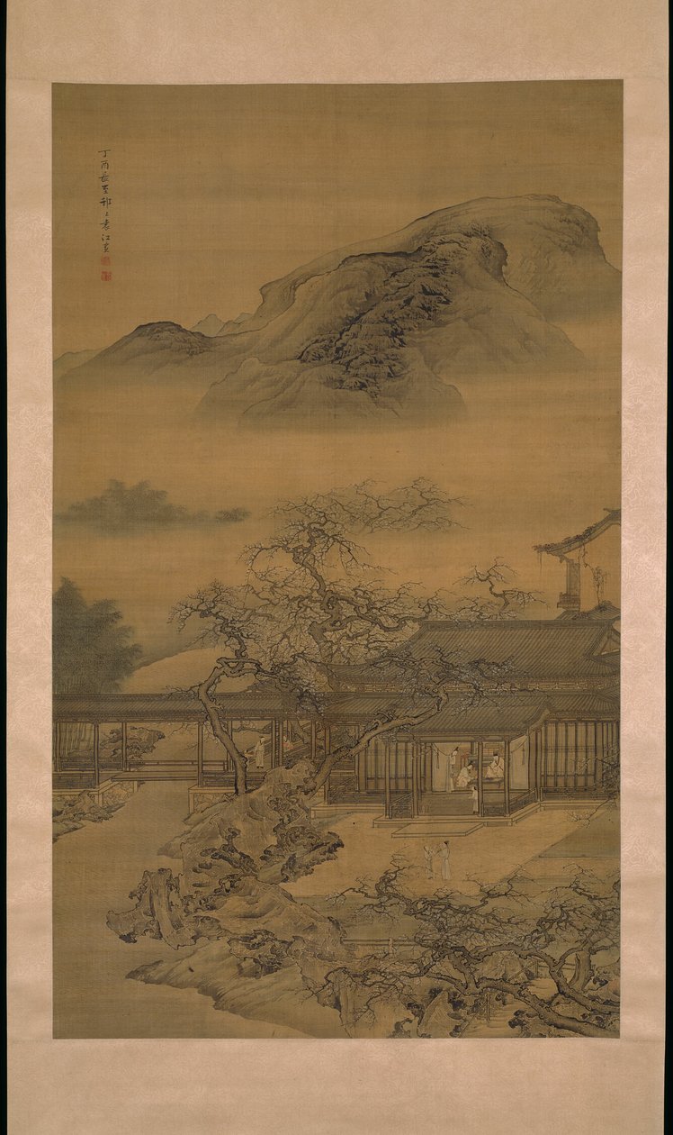 Lente in het Han Paleis 漢宮春曉圖 door Yuan Jiang