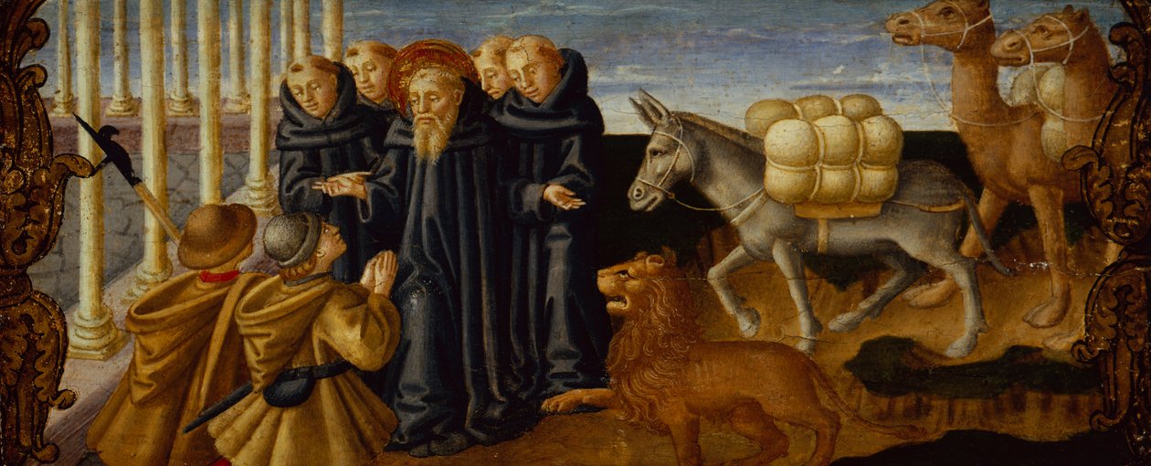 Sint Hiëronymus vergeeft de Dieven door Zanobi Machiavelli