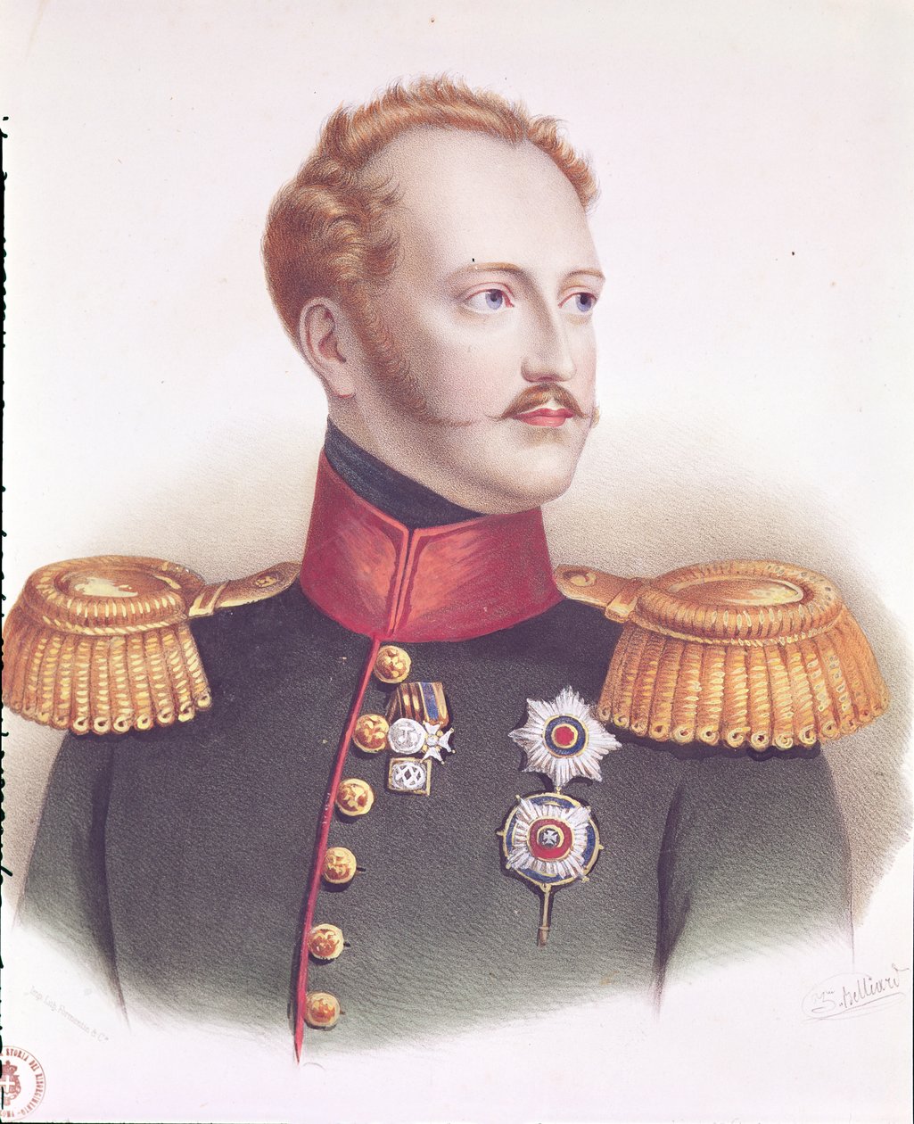 Portret van Alexander I (1777-1825) door Zephirin Felix Jean Marius Belliard