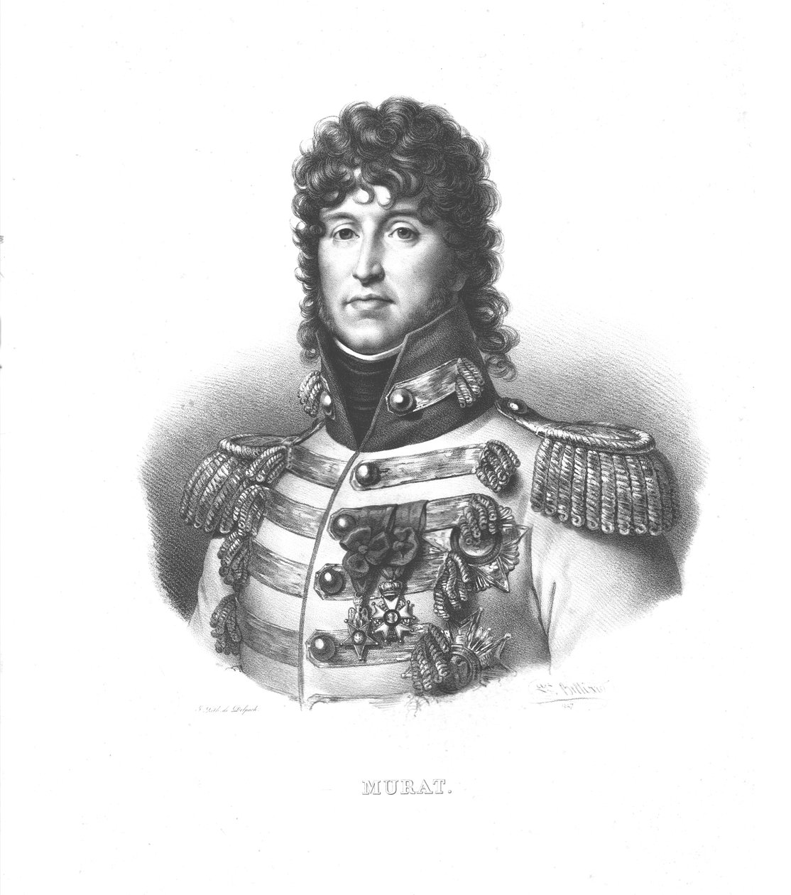 Joachim Murat, ca. 1820s door Zephirin Felix Jean Marius Belliard