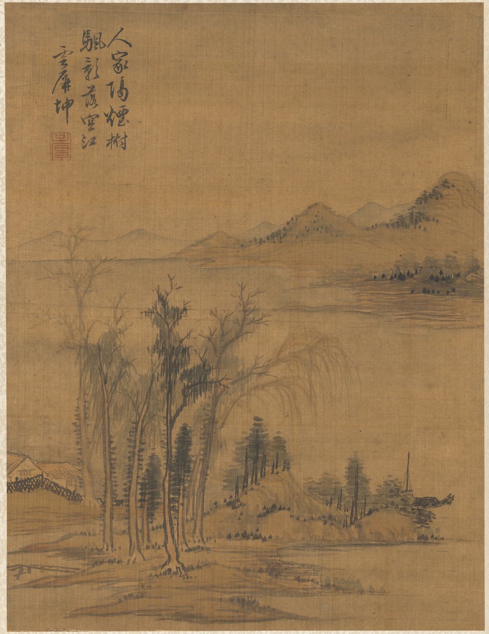 Landschap, 1775 door Zhai Dakun