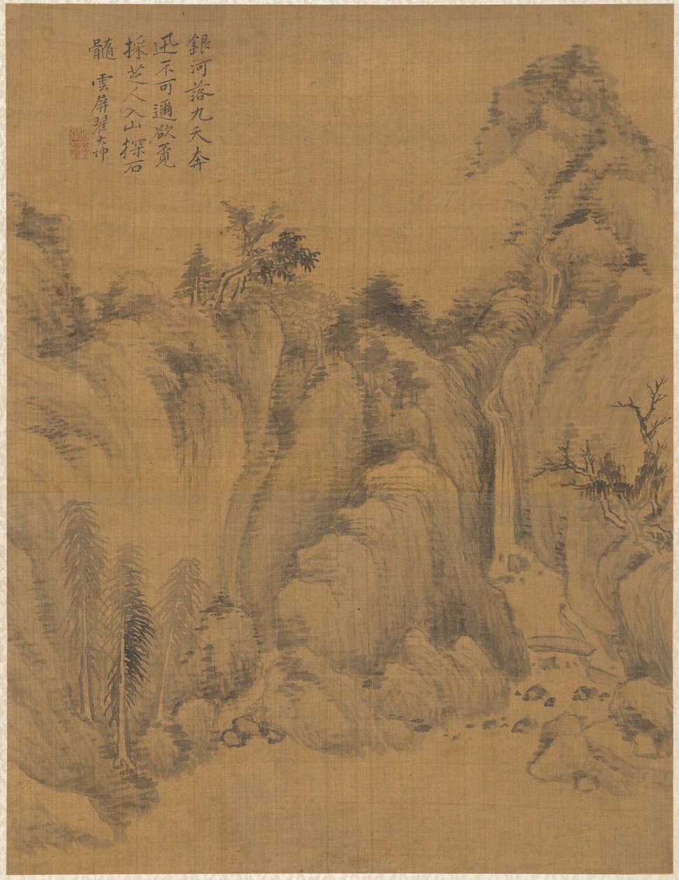 Landschap, 1775 door Zhai Dakun