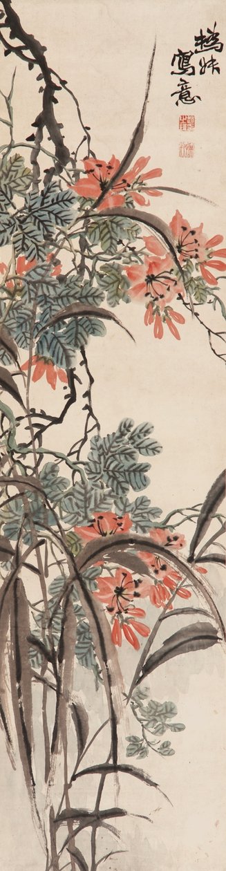 Bloemen, Qing-dynastie door Zhao Zhiqian