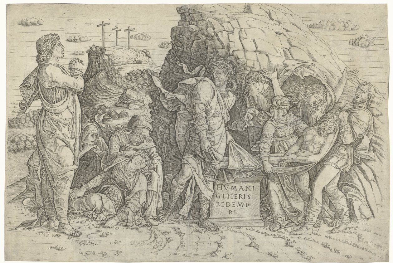Graflegging van Christus door Zoan Andrea (possibly)