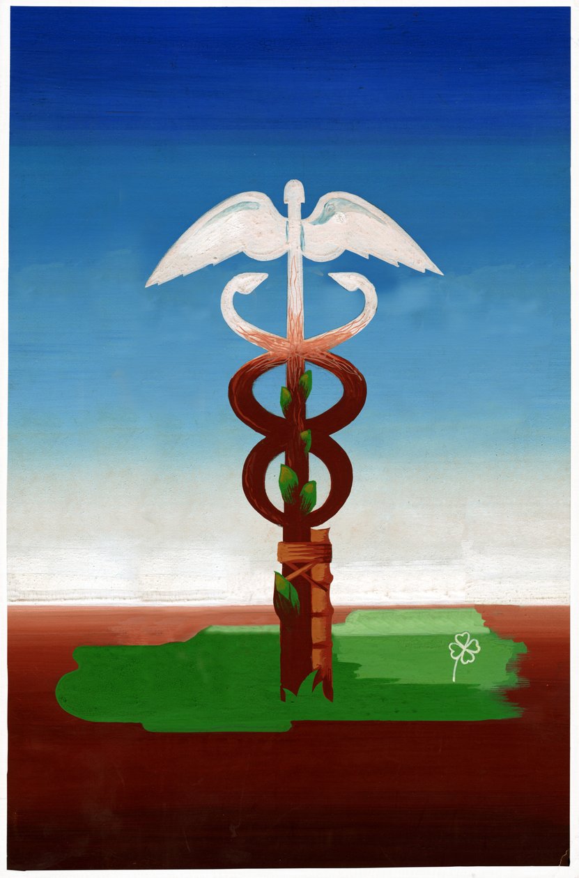 Een caduceus door . .