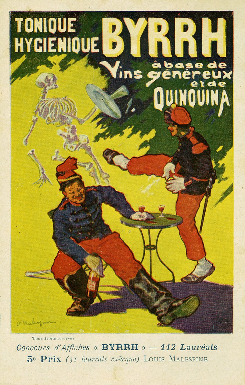 Byrrh Tonique Hygenique versus absint, ca. 1903 door Frederick (attr. to) Barnard