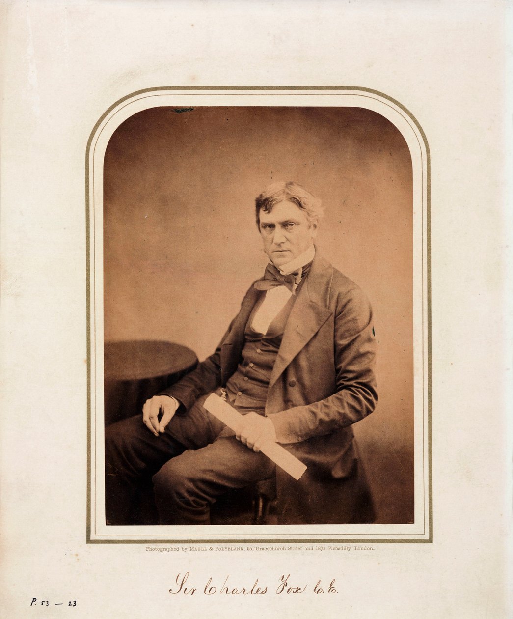 Charles Fox, ingenieur door Ferdinand Georg Waldmuller