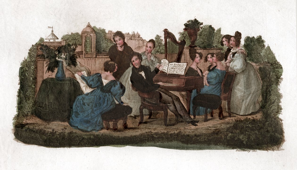 Concert in een park door . .
