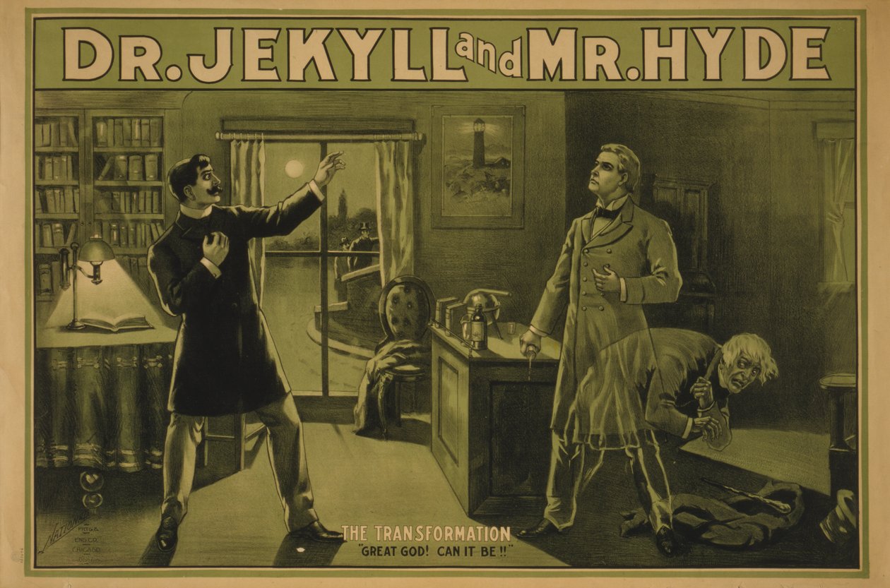 Dr. Jekyll en Mr. Hyde, ca. 1890 door . .