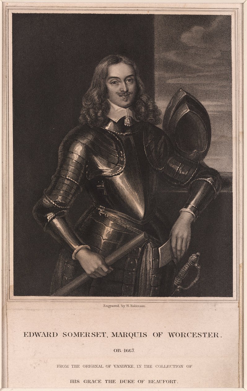 Edward Somerset, Markies van Worcester, ca. 1640 door Frederick (attr. to) Barnard