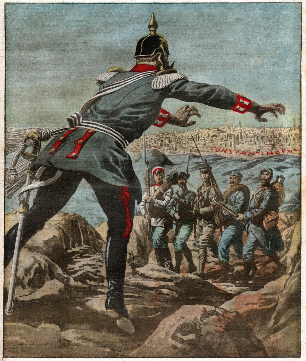 Oorlog op de Balkan door Ferdinand Georg Waldmuller