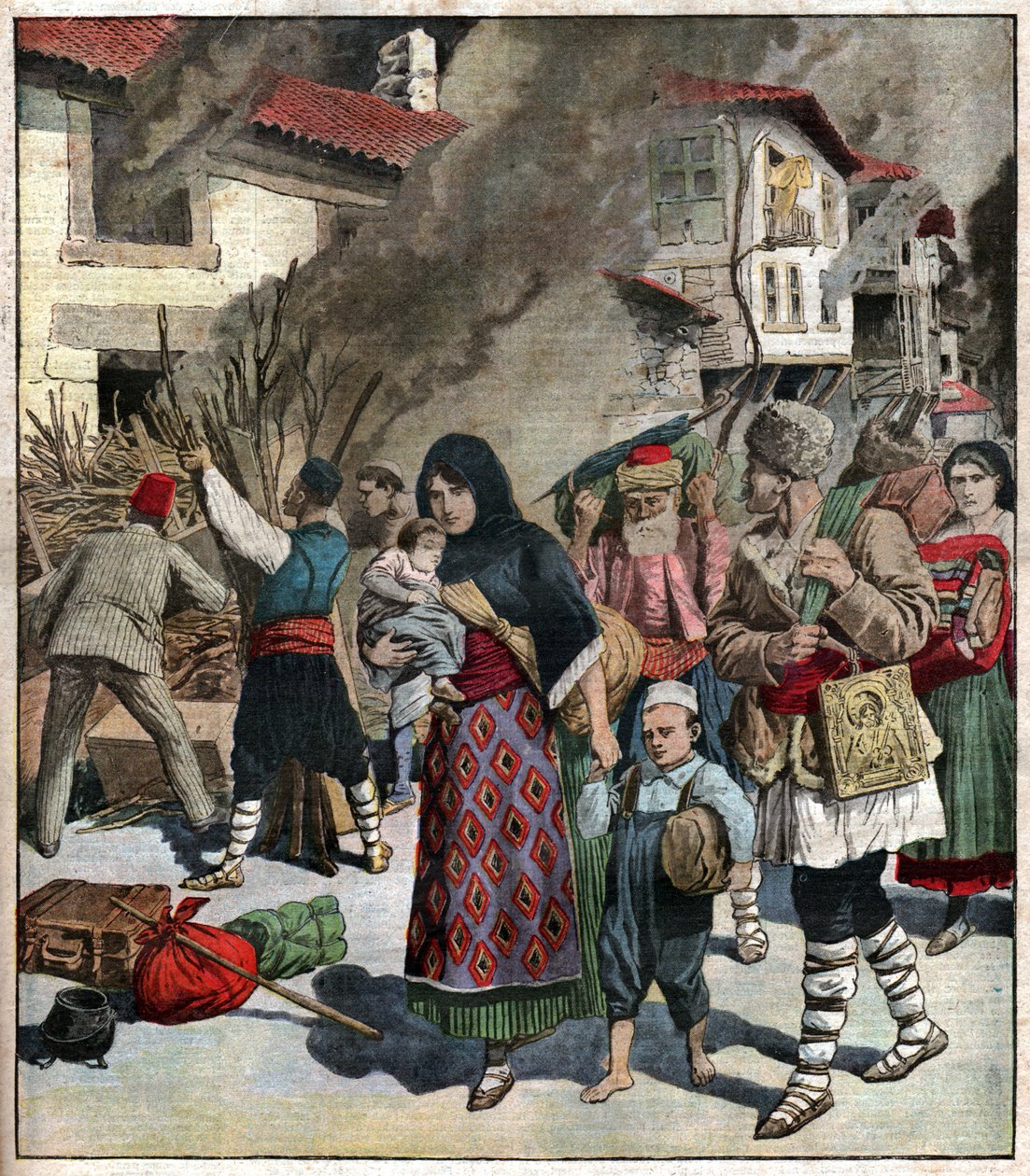 Eerste Balkanoorlog door Ferdinand Georg Waldmuller