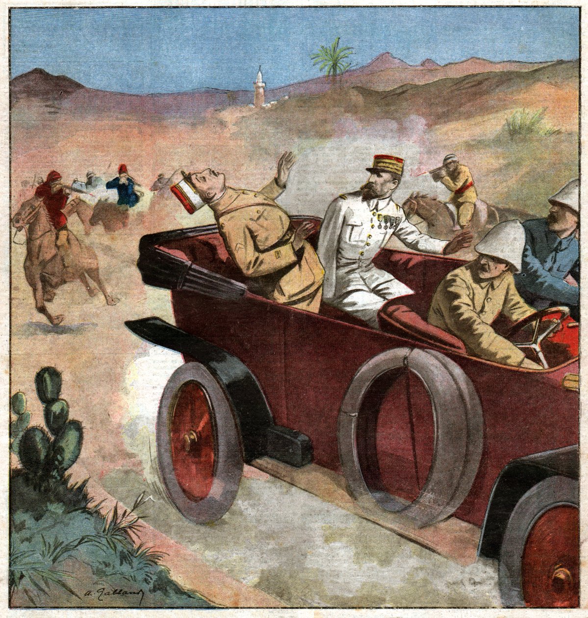 Henri Gouraud door Ferdinand Georg Waldmuller