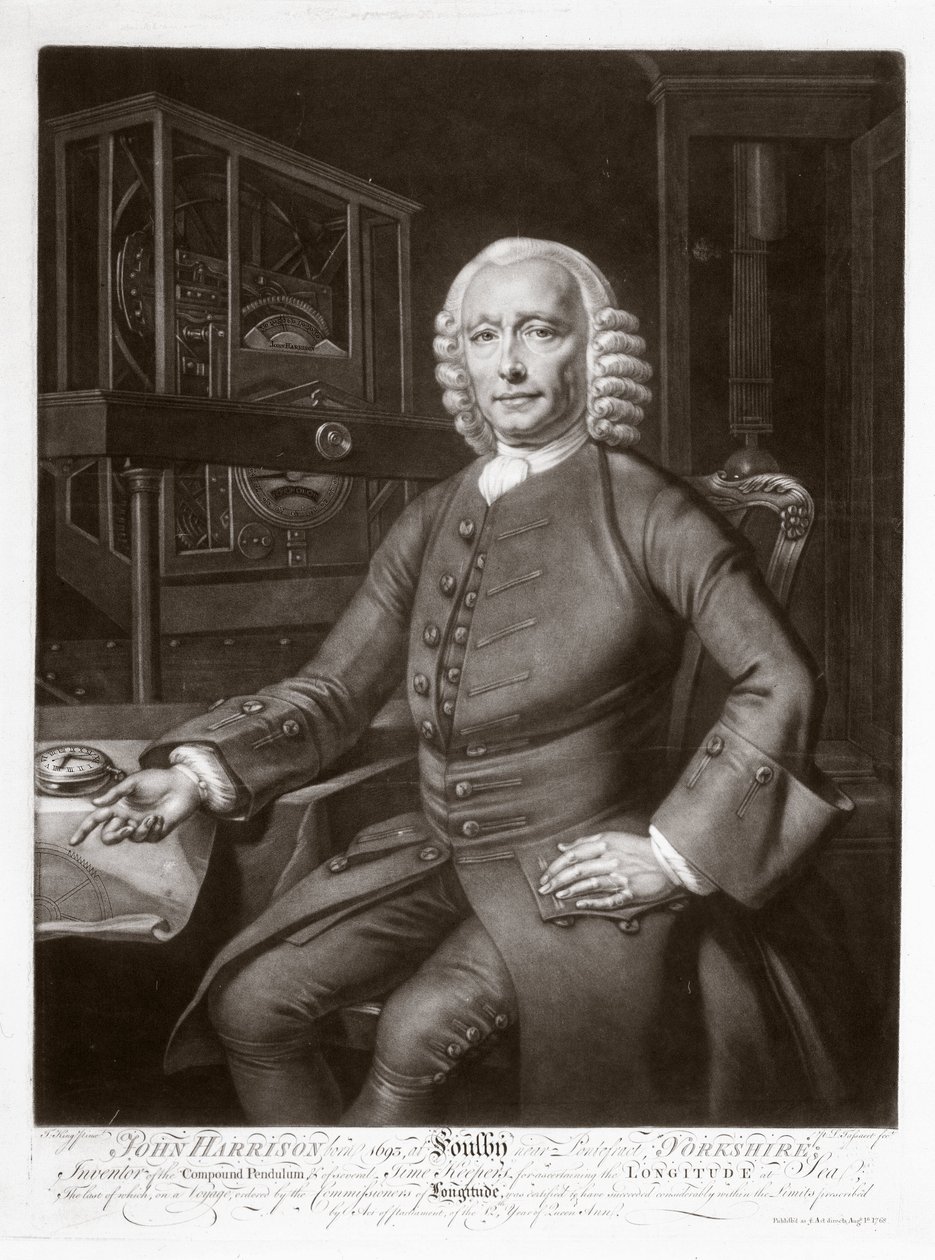 John Harrison, Engelse uitvinder en horlogemaker door Frederick (attr. to) Barnard
