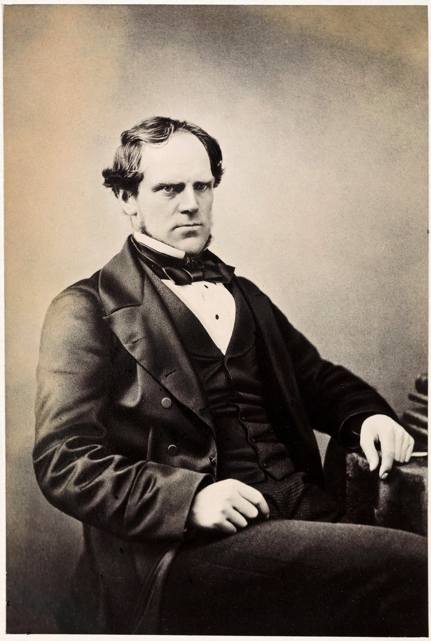 John Ramsbottom, Engelse spoorwegingenieur, ca. 1850 door Frederick (attr. to) Barnard