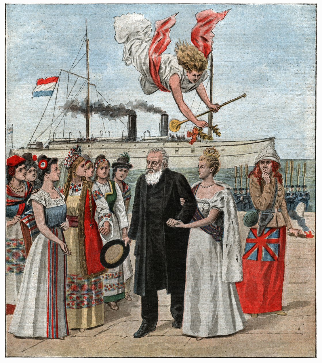 Paul Kruger in Europa door . .