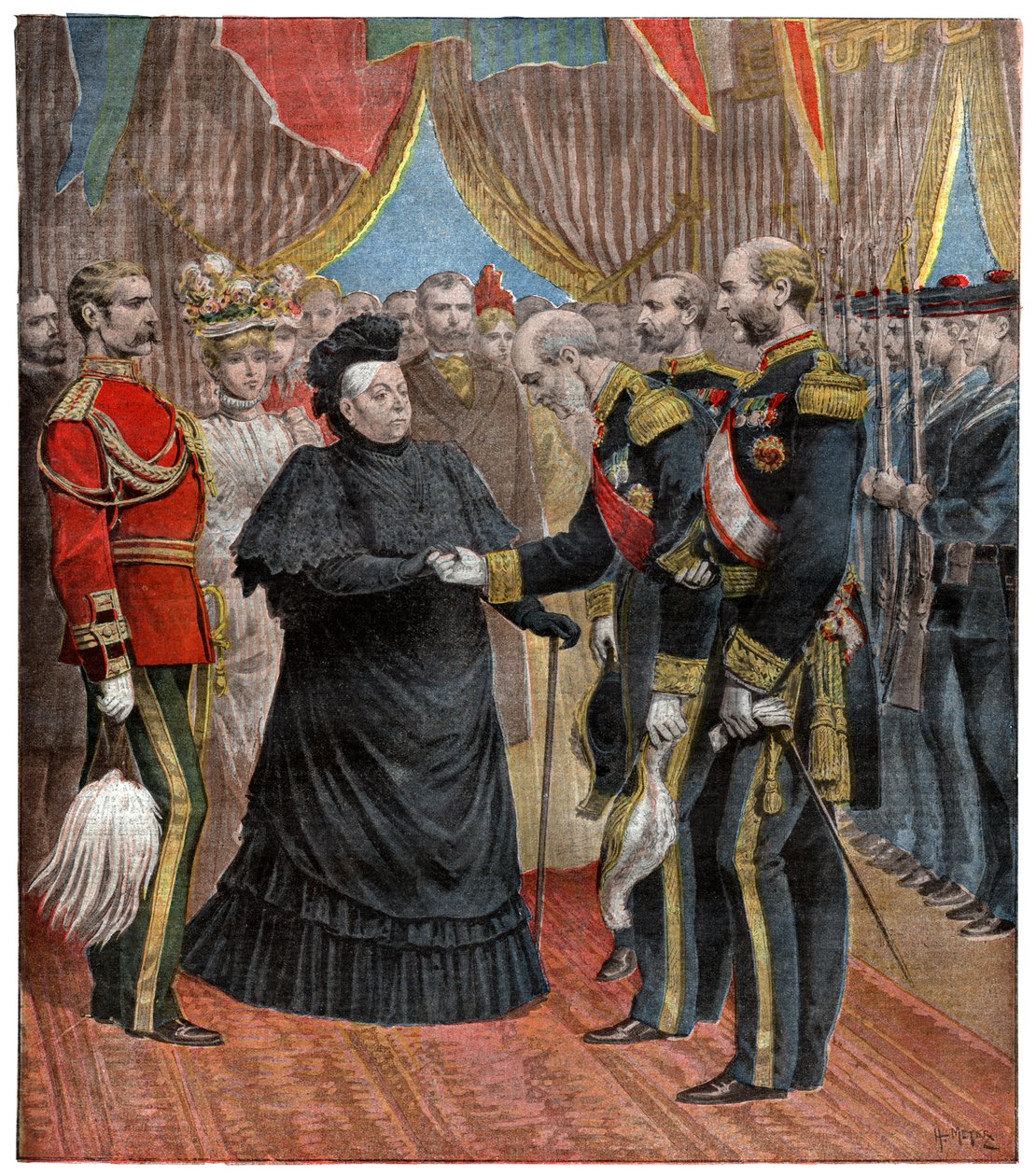 Koningin Victoria door . .