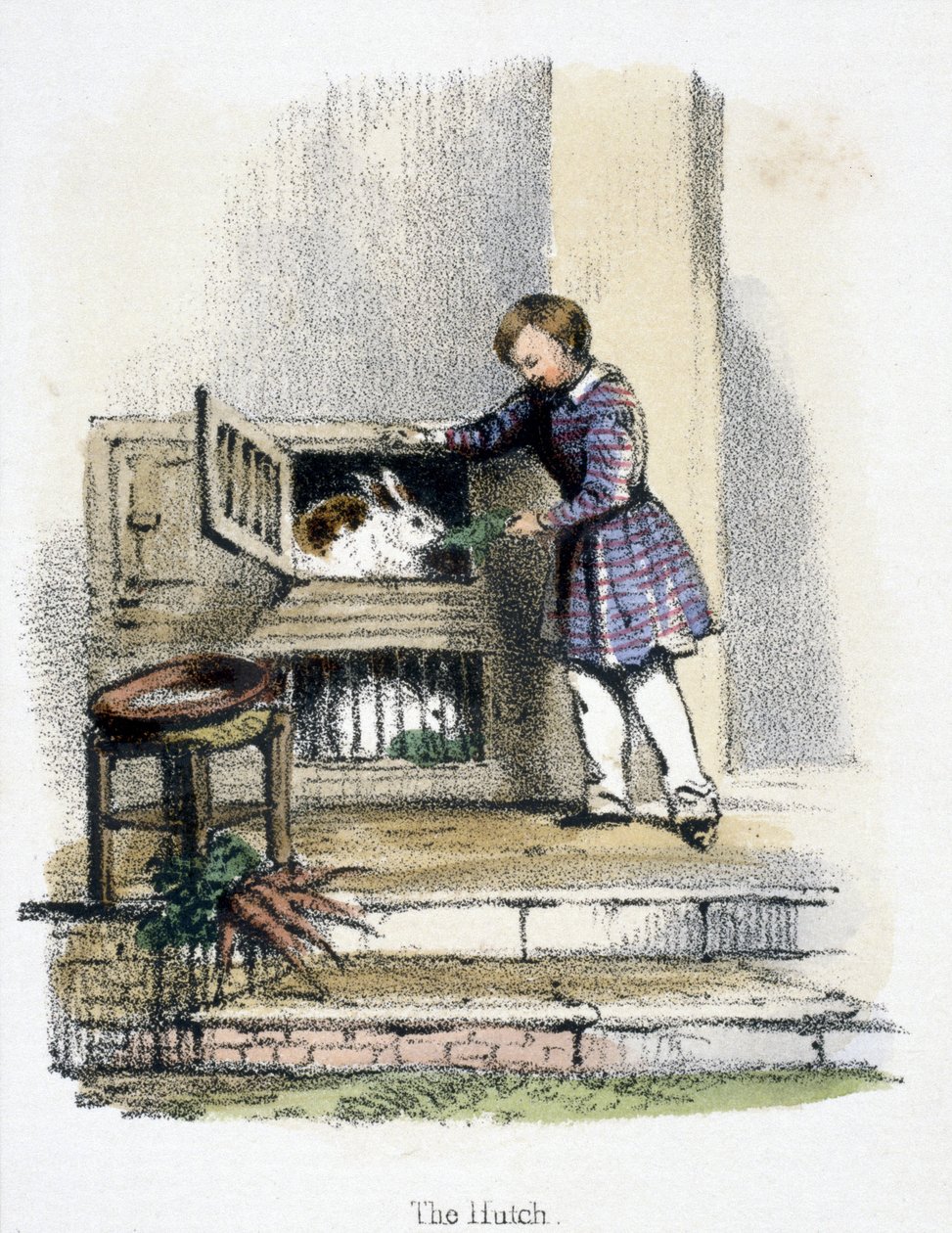 Het hok, c 1845 door Frederick (attr. to) Barnard