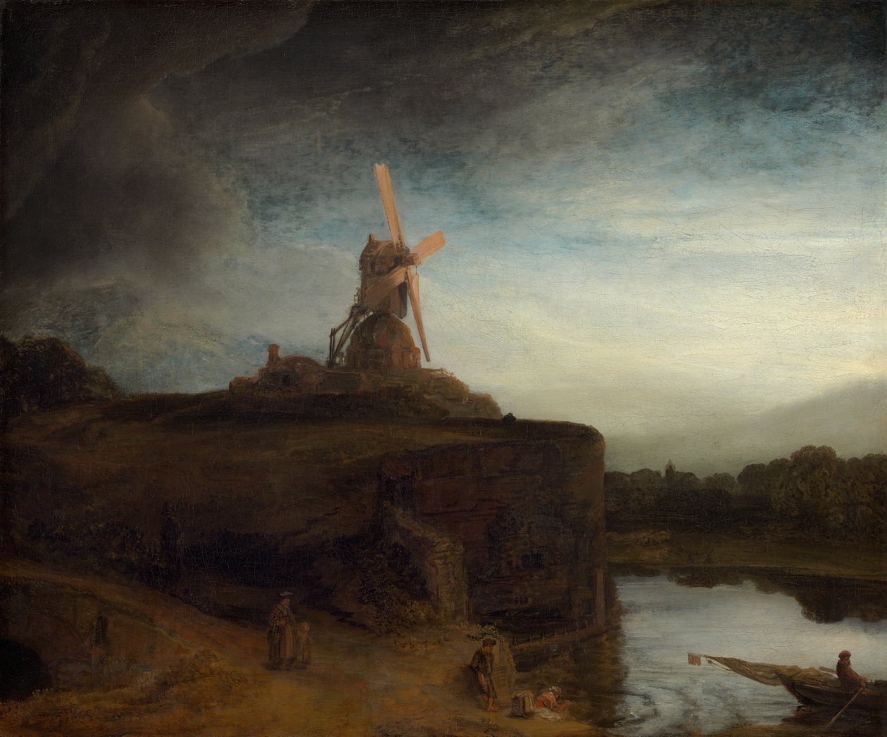 De molen door Rembrandt