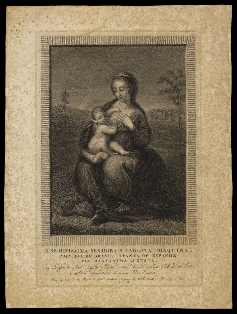 Madonna en Kind door Andrea del (after) Sarto